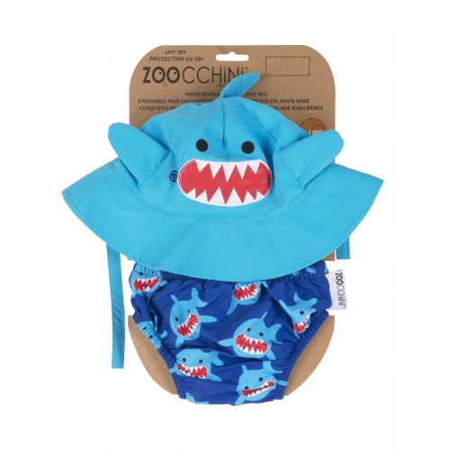 Maillot de bain + chapeau assorti requin